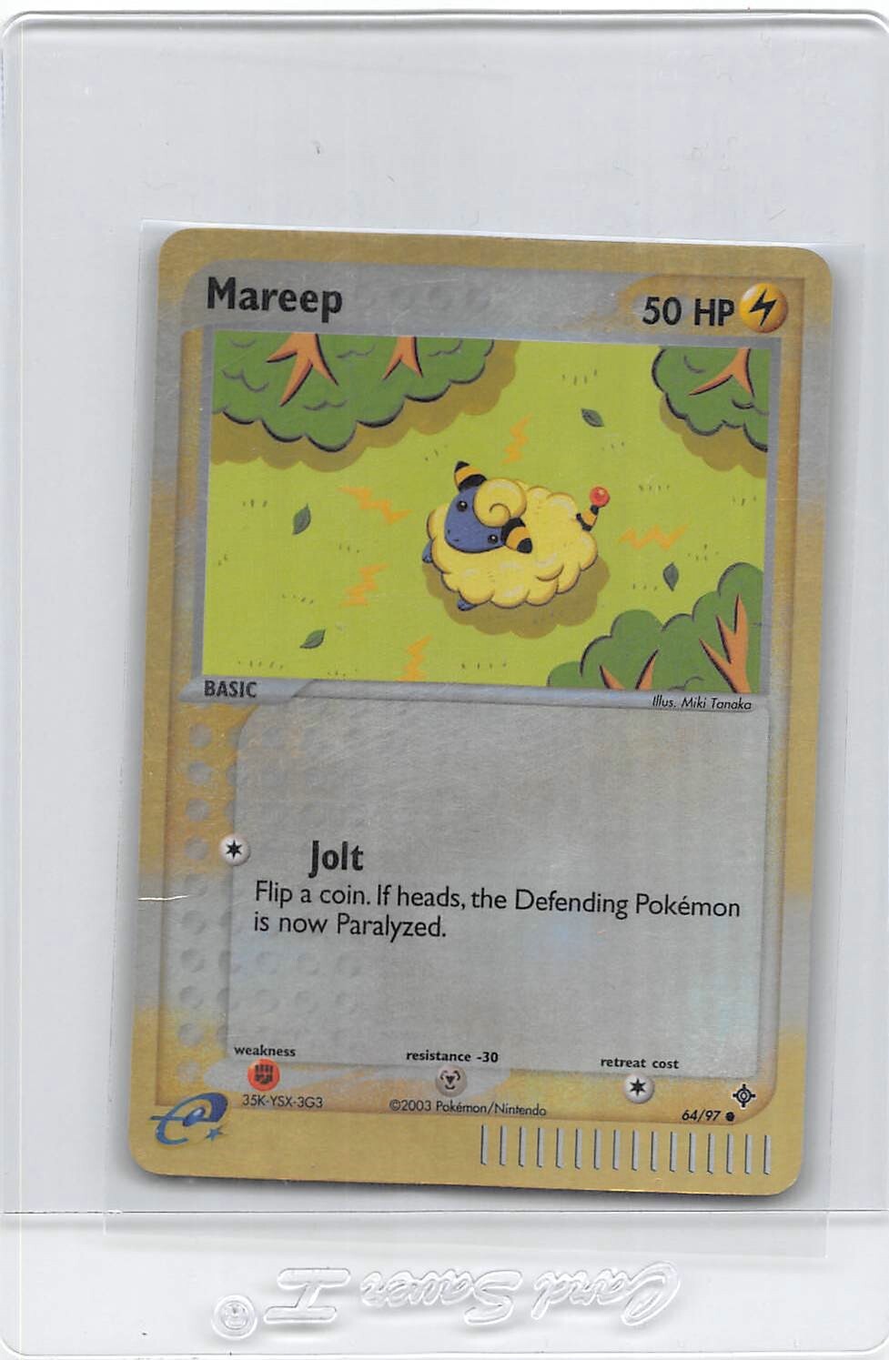 MAREEP 64/97 - REVERSE HOLO COMMON - Ex Dragon - 2003 POKEMON CARD - LP