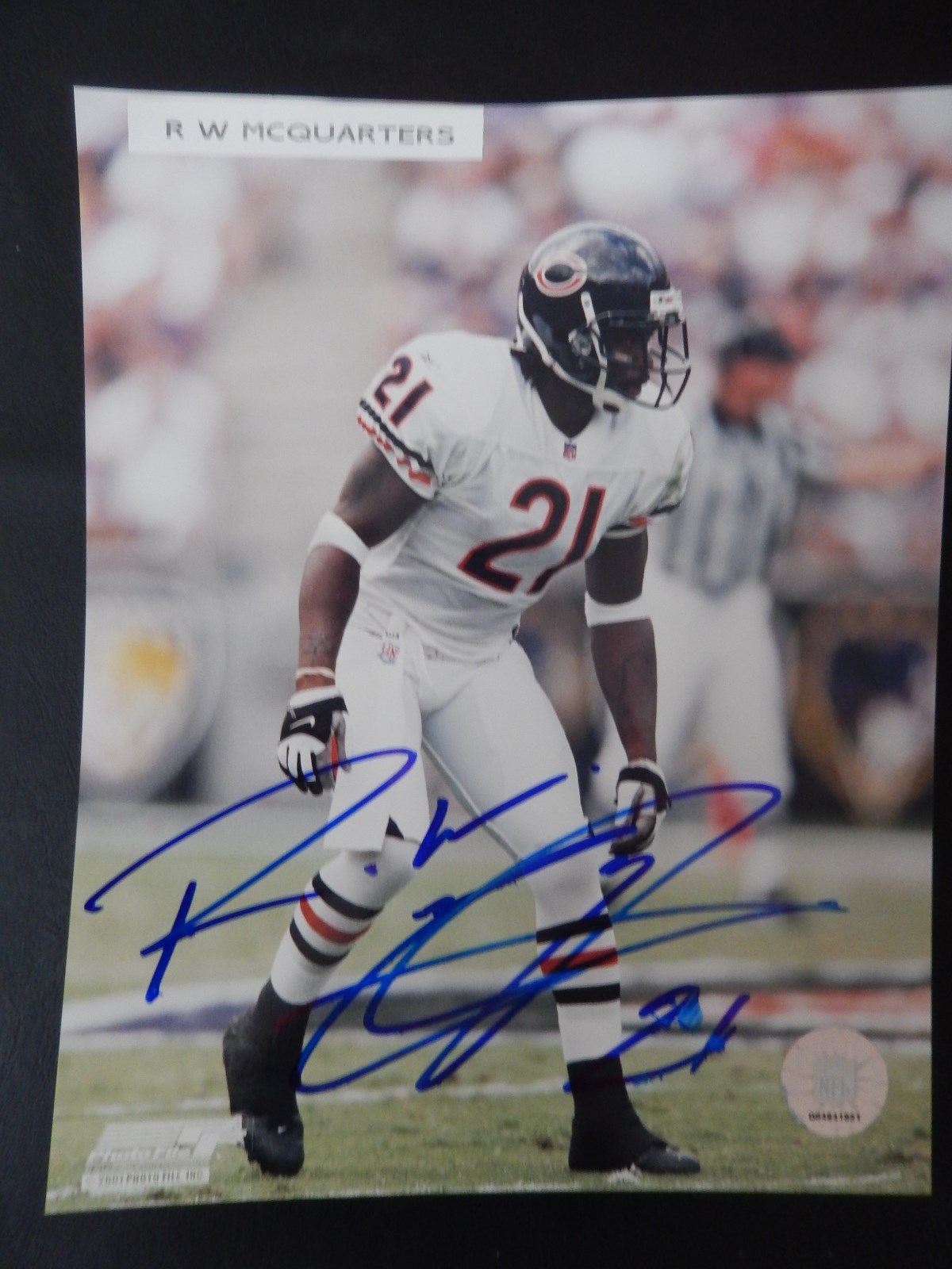 Autographed R.W. McQuarters Photo - RW 8x10 SF a