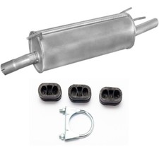 Auspuff Endschalldämpfer Endtopf Opel Omega B Caravan Kombi 2.0i + MONTAGESATZ