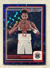2023-24 Panini NBA Hoops Jordan Poole Hyper Blue Asia Exclusive #137 Wizards