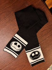 Disney -The Nightmare Before Christmas - Jack Skellington Heads -Scarf -NWOT