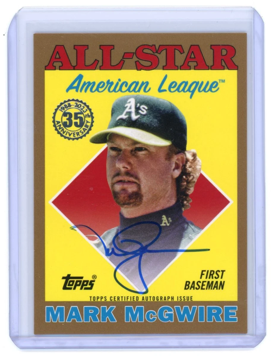 2023 Topps 1988 All-Stars Autographs Gold Mark McGwire Auto 10/25 