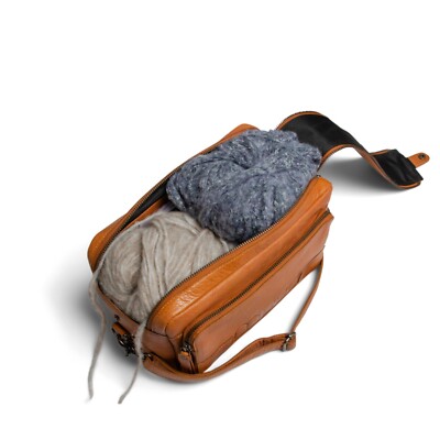 MUUD STAVANGER project bag, hand bag, handmade leather crossbody bag