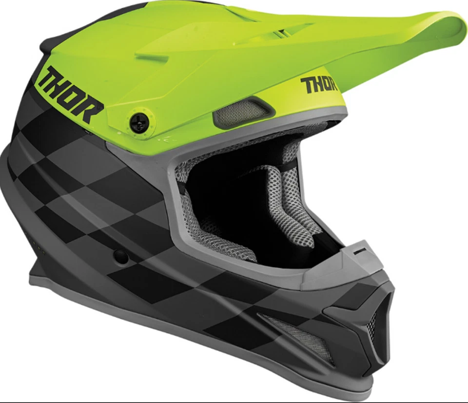 Casco Thor Sector Birdrock Motocross Motocicleta ATV UTV Todoterreno Adulto MX Foto 2 de 4