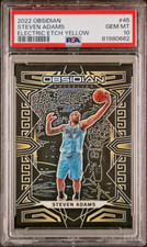 2022 Panini Obsidian STEVEN ADAMS 5/10 Electric Etch Yellow 🔥POP 1 🔥 PSA 10