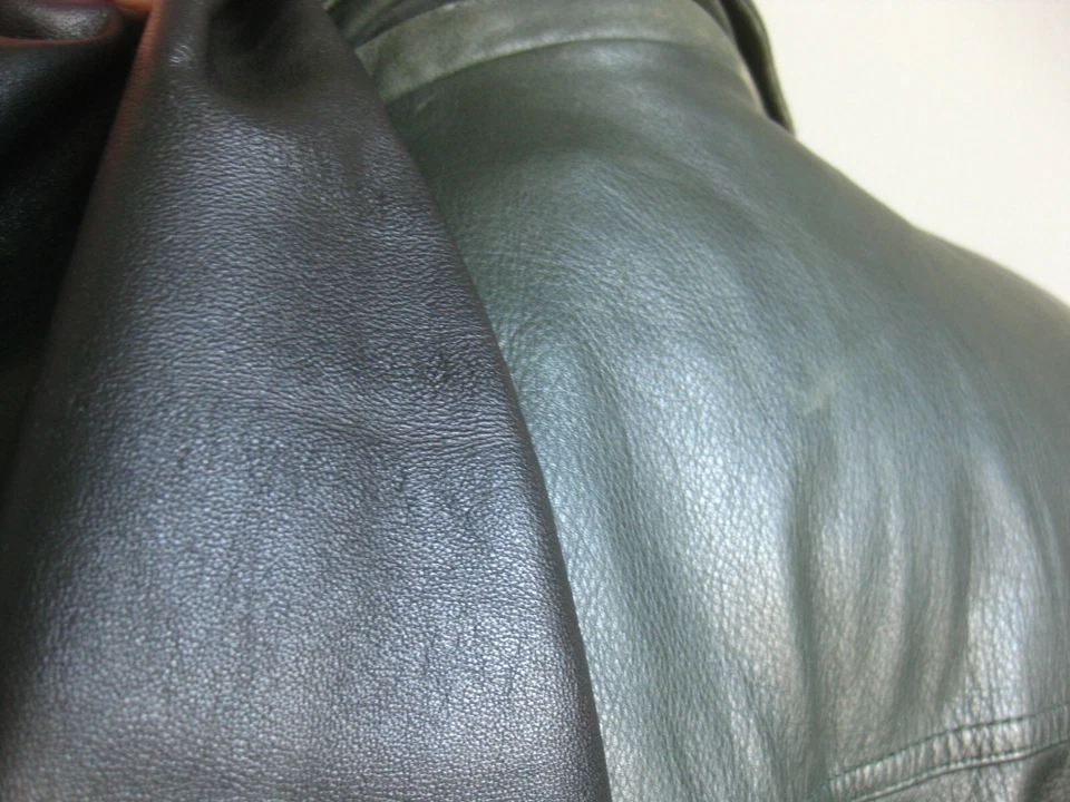 ABRIGO COCHE CUERO VINTAGE PARKA 42 44 WILSONS thinsulate verde carreras británico Foto 3 de 4