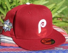 2022 MLB World Series Philadelphia Phillies Fitted Hat New Era 59FIFTY On Field