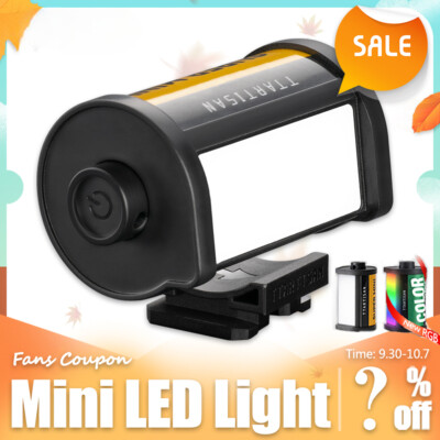 Mini LED Light for Camera Lens Photography Live Streaming with Cold Shoe Mount