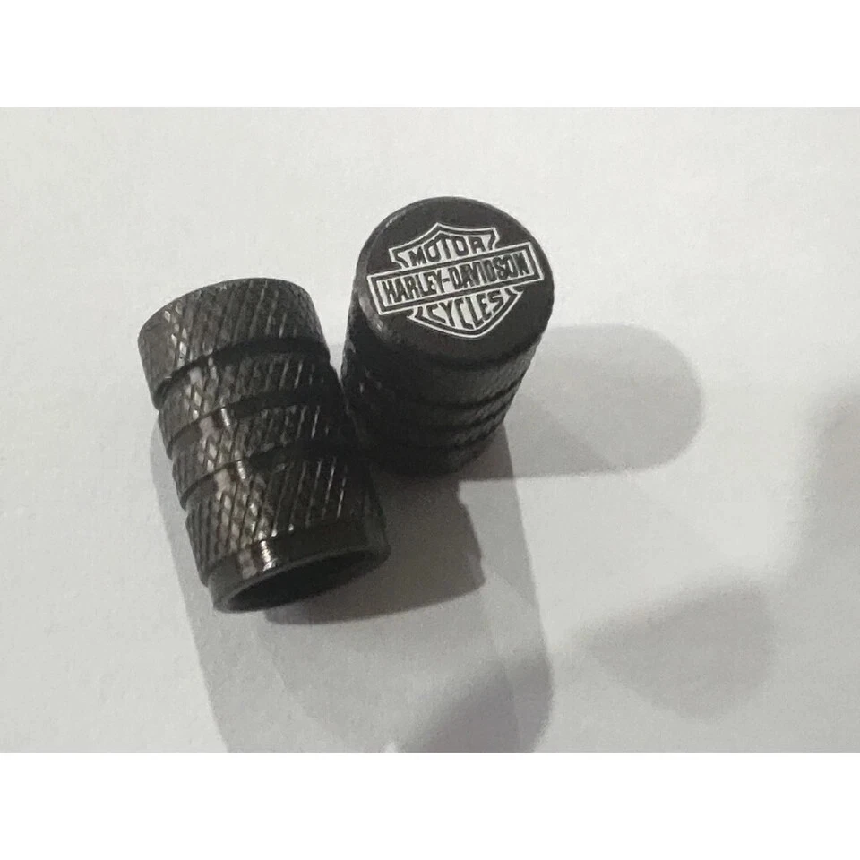 4 PCS(2set) Harley Motorcycle Tyre Valve Caps Sportster Dyna Streetglide Softail Foto 2 de 3