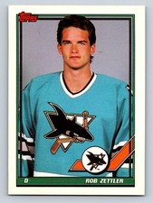 Rob Zettler 1991-92 Topps #272 San Jose Sharks