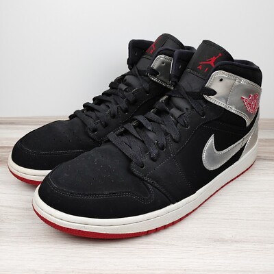 Air Jordan 1 Mid 'Johnny Kilroy' Men's Size 10.5 Black/Silver/Gym
