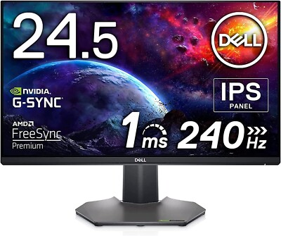 Dell 240fpsモニター Dell 240Hz Gaming Monitor 24.5 Inch Full HD Monitor IPS panel | eBay