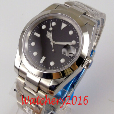 36mm/39mm Sapphire Automatic Men's Watch NH35/Miyota8215/PT5000 Black Dial Date
