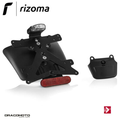 2021 VESPA GTS 300 HPE SUPER TECH Fox License Plate Holder Kit RHIZOME PT810B Black