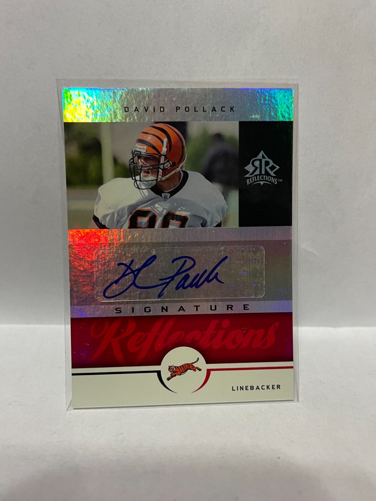 David Pollack Upper Deck Reflections Signature Reflections #SRDP Red