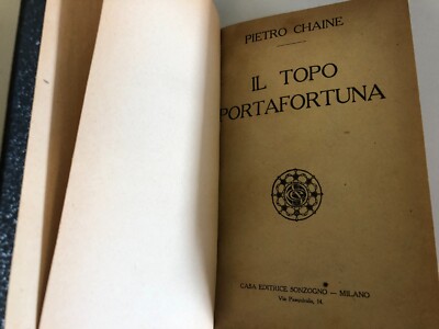 Libro Il topo portafortuna Pietro Chaine prima edizione italiana