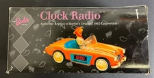 Barbie1962 Austin Healey Convertible car Clock Radio AM/FM Replica Telemania