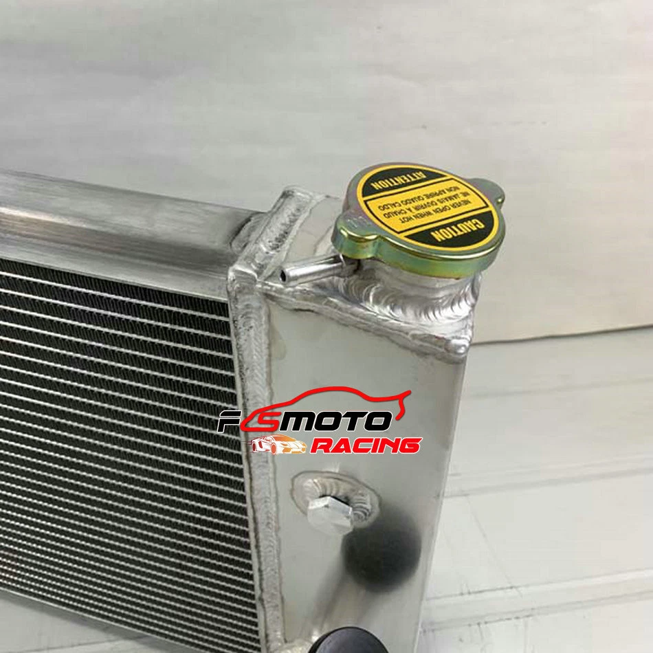 Aluminum Radiator+Fans For 1971-1977 Chevy Vega 1975-1976 Pontiac Astre 2.3L AT - Image 4 of 4