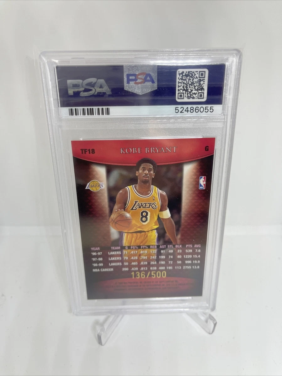 1999-00 Topps Finest Kobe Bryant Team Finest Red/500 PSA 9 Los 