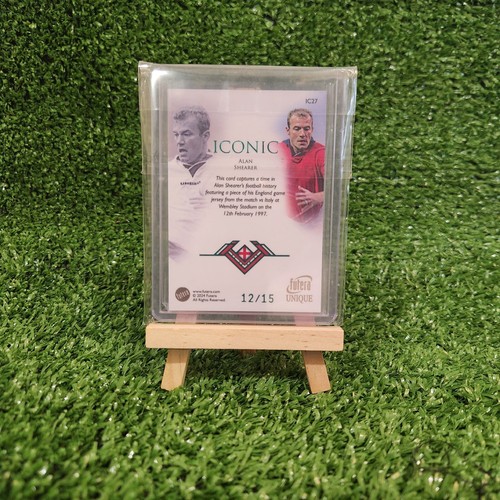 ALAN SHEARER 2024-25 Futera Iconic Game Memorabilia Jersey Relic Patch 12/15 - Picture 2 of 2