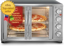 ETO-4510M French Door 47.5Qt, 18-Slice Convection Oven 4-Control Knobs, Bake Bro