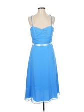 David's Bridal Women Blue Cocktail Dress M