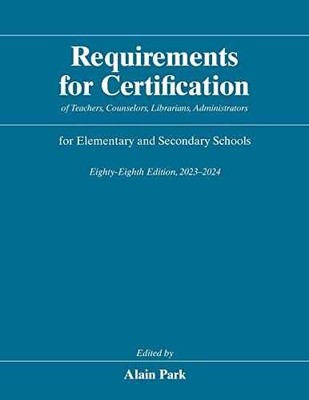 Requirements for Certification of - Hardcover, by Park Alain - Very Good