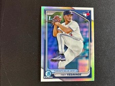 Trey Yesavage 2024 Bowman Chrome 1st REFRACTOR Rookie RC Toronto Blue Jays F5