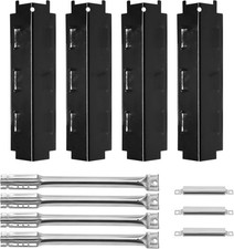 Heat Plate Shield, Burner Tubes and Crossover Tube for Char-Broil 463440109