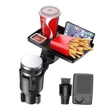 Car Cup Holder Tray, 5 in 1 Adjustable Car Cup Holder Expander Tray& CupHolder