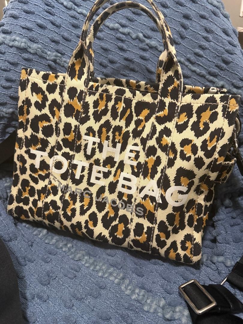 MARC JACOBS Medium The Tote Bag Leopard Print Leather Shoulder