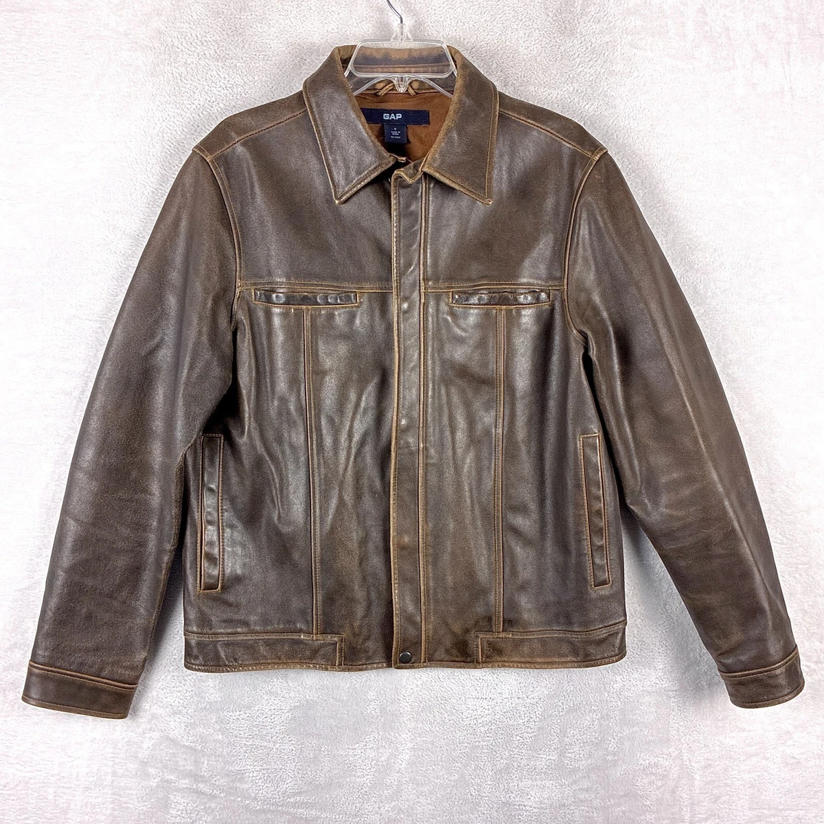 Gap Leather Outer Shell Coats, Jackets & Vests for Men for Sale