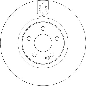 Disque de frein TRW DF6744S ventilé avant pour berline et citadine