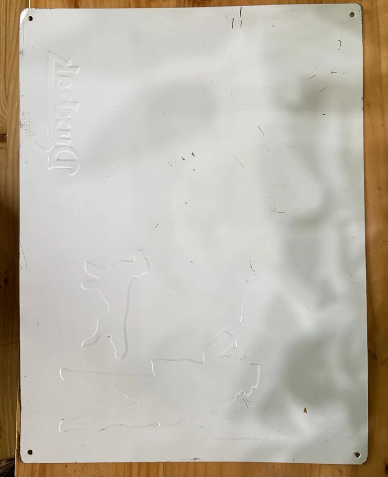 DUXBAK - Utica NY Corp Trade Mark -BIG TIN SIGN -Lone Duck Hunter 12 x 16 - Image 2 of 2