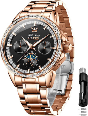 Men's 43MM Luxury Automatic Skeleton Watch - Waterproof Stainless Steel