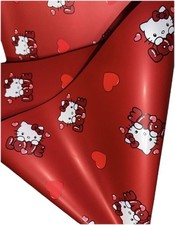 Red Cute Cat Wrapping Paper 22x22&rdquo; | 20 Sheets Waterproof