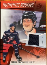 2023-24 SP Game Used Jerseys Authentic Rookies Samuel Knazko #242