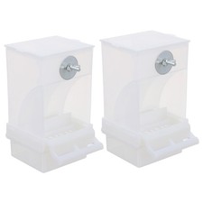 2PCS Bird Water Dispenser No Parrot Feeder Automatic Bird Food Dispenser