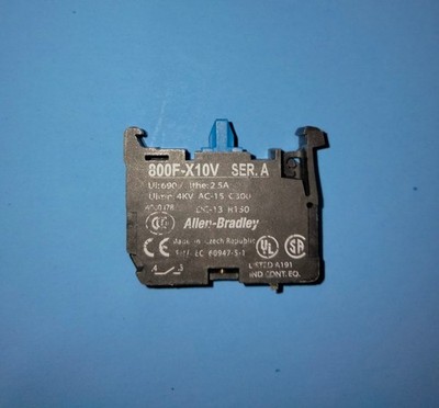 Allen Bradley 800F-X01V  Contact Blocks. 1 NC, Low Voltage 