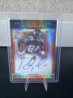  2025 Topps Randy Moss Vikings Signature Class Autographs SCL-RM Auto 40/50 