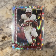 2025  Topps Chrome Trey Benson Refractor Rookie Card #7 Arizona Cardinals NFL