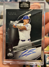 2026 Topps Chrome Black Cody Freeman Encased On Card Auto Texas Rangers