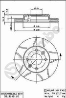 2X Brembo Bremsscheibe Vorderachse U.A. FüR Nissan, Renault