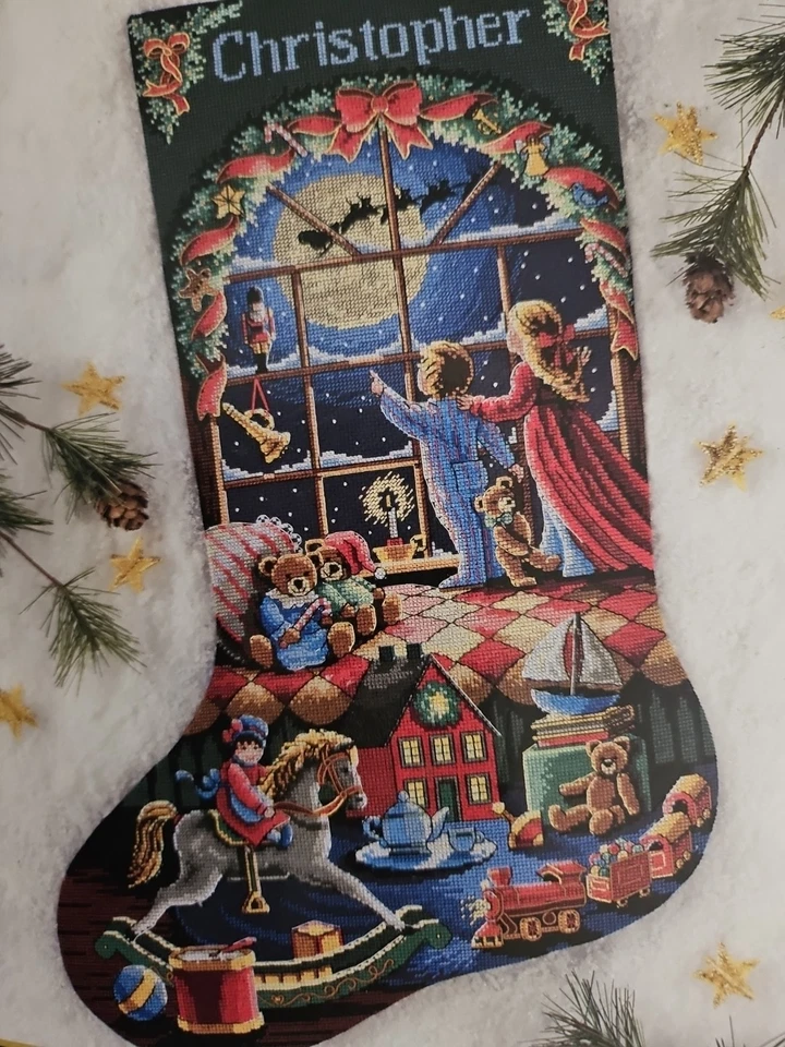 Dimensions Gold Collection Cross Stitch Stocking MUST BE ST. NICK #8567 Sealed - Image 2 of 4