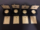 Four (4) 2010-2012 US Mint American Eagle Silver Coin W/ Original BOX And COA