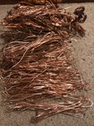 6 Lbs 15 Oz Shiny Bare Bright Clean Copper 1 & 2 Wire Hand Stripped Crafts Scrap — photo 2