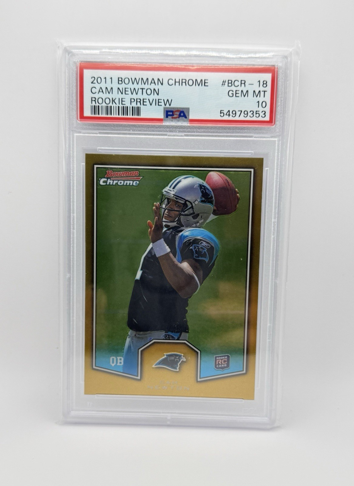 Cam Newton Bowman Chrome Rookie Preview #BCR18 Base