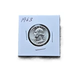 1963 Washington Quarter 90% Silver Pre-1965 US Coin Strong Detail