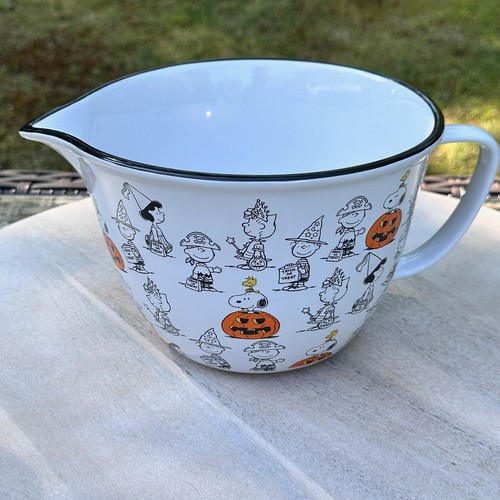 Peanuts Snoopy Halloween weiß Keramik Rührschüssel Trick or Treat Kürbis NEU - Bild 6 von 15