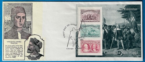 Hojas de recuerdo S&T Cachet de Tom OHagen 2624-9 Columbus 6 cubiertas tintadas - Imagen 2 de 7
